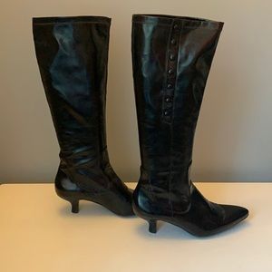 Black Franco Sarto heeled boots